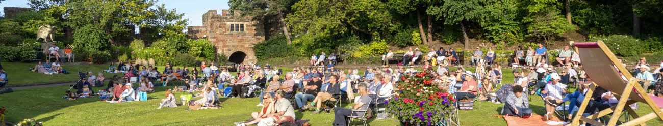 A picture of the audience at a concert in Shrewsbury Castle [pic: Andy Bell]