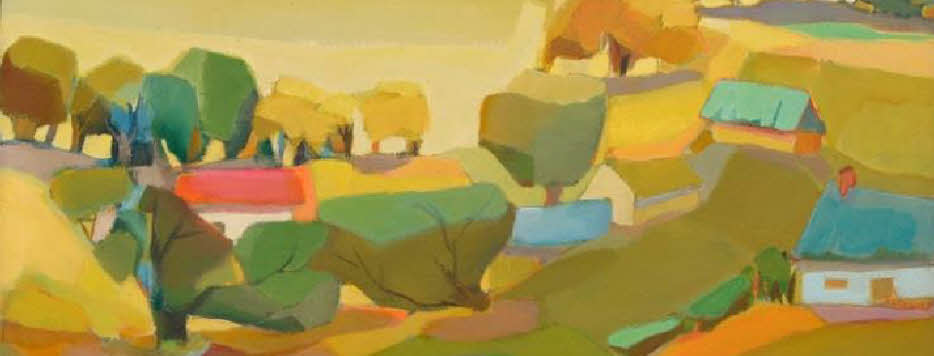 Pastoral scene in Impressionist style